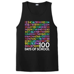 100th Day Of School Teacher 100 Days Math Numbers PosiCharge Competitor Tank