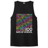 100th Day Of School Teacher 100 Days Math Numbers PosiCharge Competitor Tank