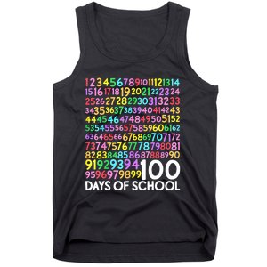 100th Day Of School Teacher 100 Days Math Numbers Tank Top