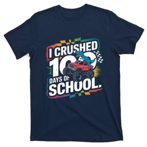 100 Days Of School Monster Truck T Rex Dinosaur Boy T-Shirt