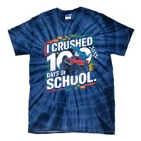 100 Days Of School Monster Truck T Rex Dinosaur Boy Tie-Dye T-Shirt