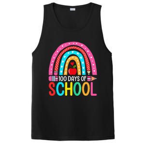 100 Days Of School Rainbow 100 Days Smarter Teacher Student PosiCharge Competitor Tank