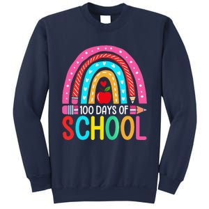 100 Days Of School Rainbow 100 Days Smarter Teacher Student Sweatshirt