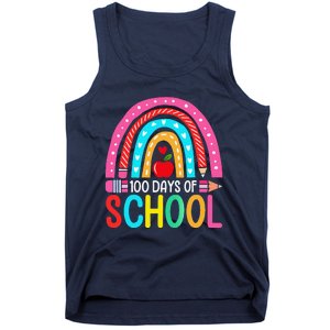 100 Days Of School Rainbow 100 Days Smarter Teacher Student Tank Top