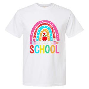 100 Days Of School Rainbow 100 Days Smarter Teacher Student Garment-Dyed Heavyweight T-Shirt