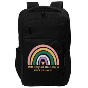 100 Days Of Making A Difference School Rainbow Impact Tech Backpack