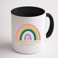 100 Days Of Making A Difference School Rainbow Mug