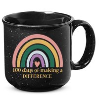 100 Days Of Making A Difference School Rainbow 15oz Campfire Ceramic Mug