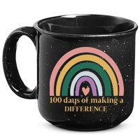100 Days Of Making A Difference School Rainbow 15oz Campfire Ceramic Mug