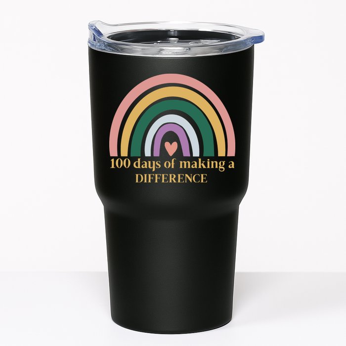 100 Days Of Making A Difference School Rainbow Tumbler