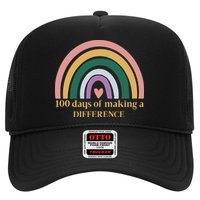 100 Days Of Making A Difference School Rainbow Trucker Hat