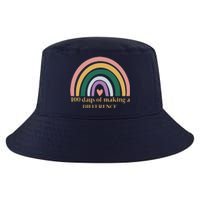 100 Days Of Making A Difference School Rainbow Cool Comfort Performance Bucket Hat