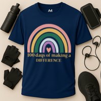 100 Days Of Making A Difference School Rainbow Performance Shirt