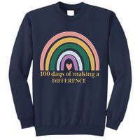 100 Days Of Making A Difference School Rainbow Sweatshirt