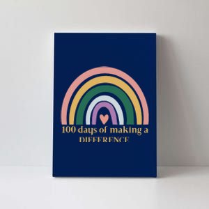 100 Days Of Making A Difference School Rainbow Canvas