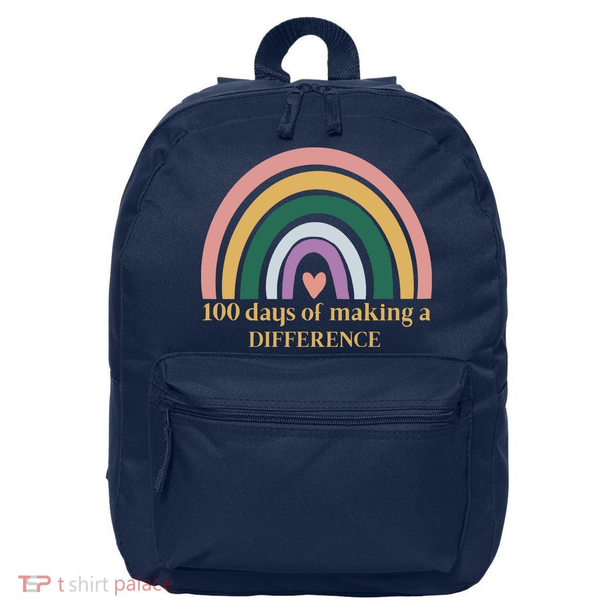 100 Days Of Making A Difference School Rainbow 16 in Basic Backpack