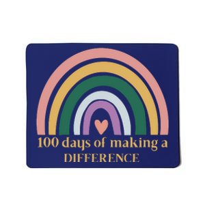 100 Days Of Making A Difference School Rainbow Mousepad