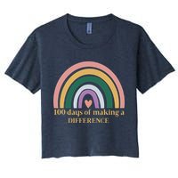 100 Days Of Making A Difference School Rainbow Crop Top