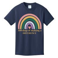 100 Days Of Making A Difference School Rainbow Kids T-Shirt