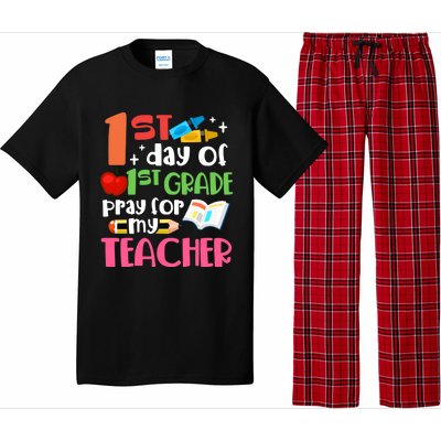 1St Day Of First Grade Pray For My Teacher 1St Grade Meaningful Gift Pajama Set