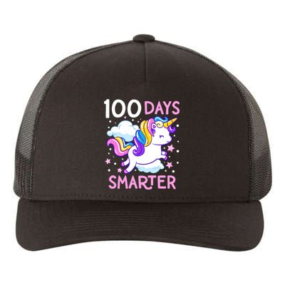 100th Day Of School Unicorn 100 Days Smarter Kindergarten Yupoong Adult 5-Panel Trucker Hat