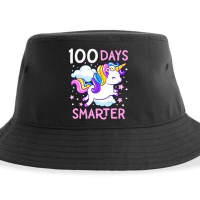 100th Day Of School Unicorn 100 Days Smarter Kindergarten Sustainable Bucket Hat