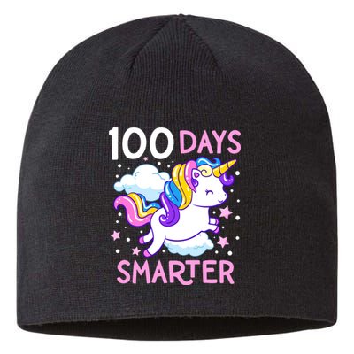 100th Day Of School Unicorn 100 Days Smarter Kindergarten Sustainable Beanie