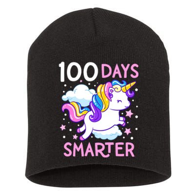 100th Day Of School Unicorn 100 Days Smarter Kindergarten Short Acrylic Beanie