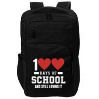 100 Days Of School Cute 100 Days Of School And Still Loving It Hearts 100th Day Impact Tech Backpack