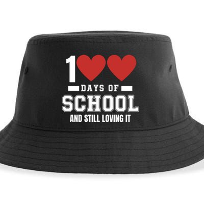 100 Days Of School Cute 100 Days Of School And Still Loving It Hearts 100th Day Sustainable Bucket Hat