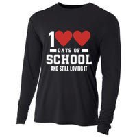 100 Days Of School Cute 100 Days Of School And Still Loving It Hearts 100th Day Cooling Performance Long Sleeve Crew