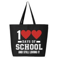 100 Days Of School Cute 100 Days Of School And Still Loving It Hearts 100th Day 25L Jumbo Tote