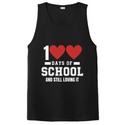 100 Days Of School Cute 100 Days Of School And Still Loving It Hearts 100th Day PosiCharge Competitor Tank