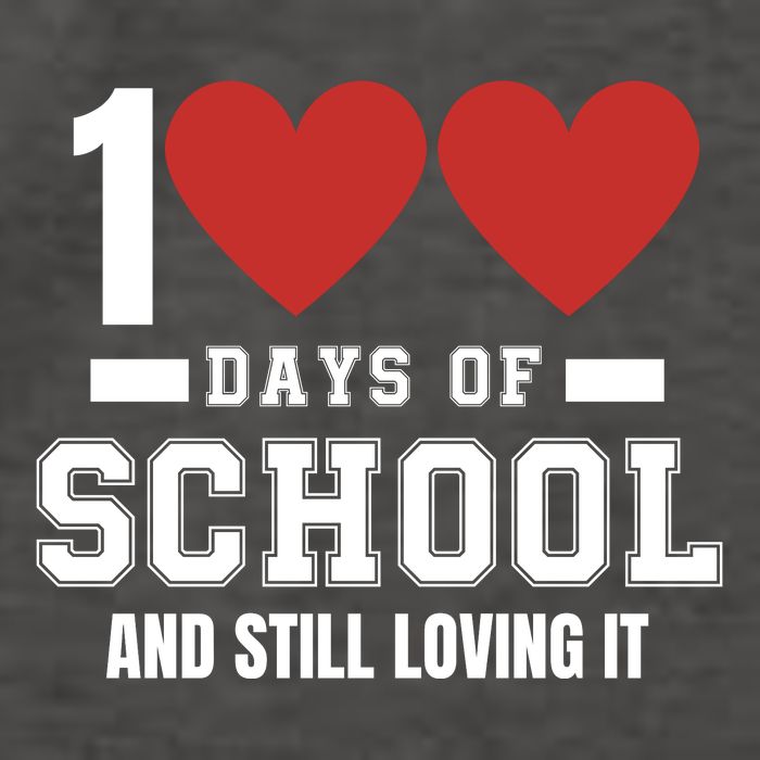 100 Days Of School Cute 100 Days Of School And Still Loving It Hearts 100th Day Vector Backpack