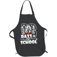 101 Days Of School Dalmatian Dog 100 Days Smarter Full-Length Apron With Pockets