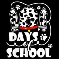 101 Days Of School Dalmatian Dog 100 Days Smarter Full-Length Apron With Pockets