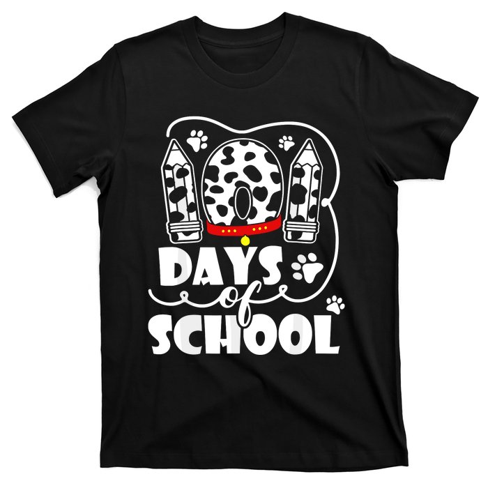 101 Days Of School Dalmatian Dog 100 Days Smarter T-Shirt