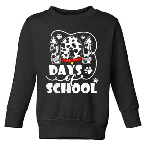 101 Days Of School Dalmatian Dog 100 Days Smarter Toddler Sweatshirt