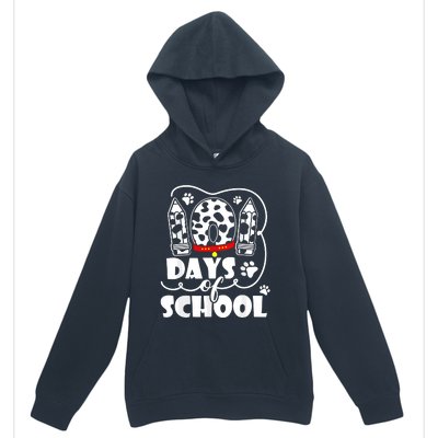 101 Days Of School Dalmatian Dog 100 Days Smarter Urban Pullover Hoodie