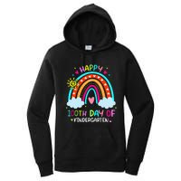 100th Day Of Kindergarten School Rainbow 100 Days Smarter Women's Pullover Hoodie