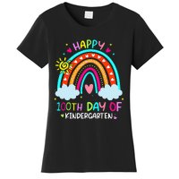 100th Day Of Kindergarten School Rainbow 100 Days Smarter Women's T-Shirt