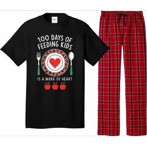 100 Days Of Feeding Is A Work Of Heart Feeding Students Pajama Set