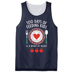 100 Days Of Feeding Is A Work Of Heart Feeding Students Mesh Reversible Basketball Jersey Tank