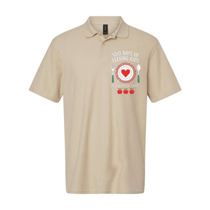 100 Days Of Feeding Is A Work Of Heart Feeding Students Softstyle Adult Sport Polo