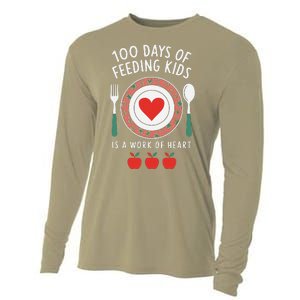 100 Days Of Feeding Is A Work Of Heart Feeding Students Cooling Performance Long Sleeve Crew