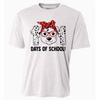 101 Days Of School Dalmatian Dog Teachers Gift Cooling Performance Crew T-Shirt