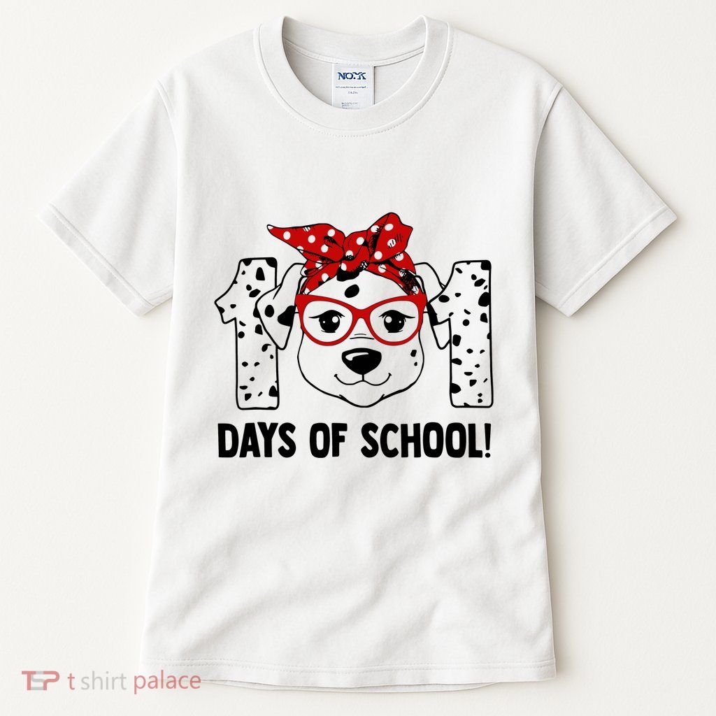 101 Days Of School Dalmatian Dog Teachers Gift Tall T-Shirt