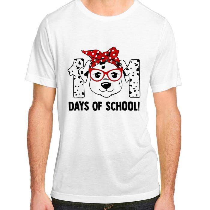 101 Days Of School Dalmatian Dog Teachers Gift Adult ChromaSoft Performance T-Shirt