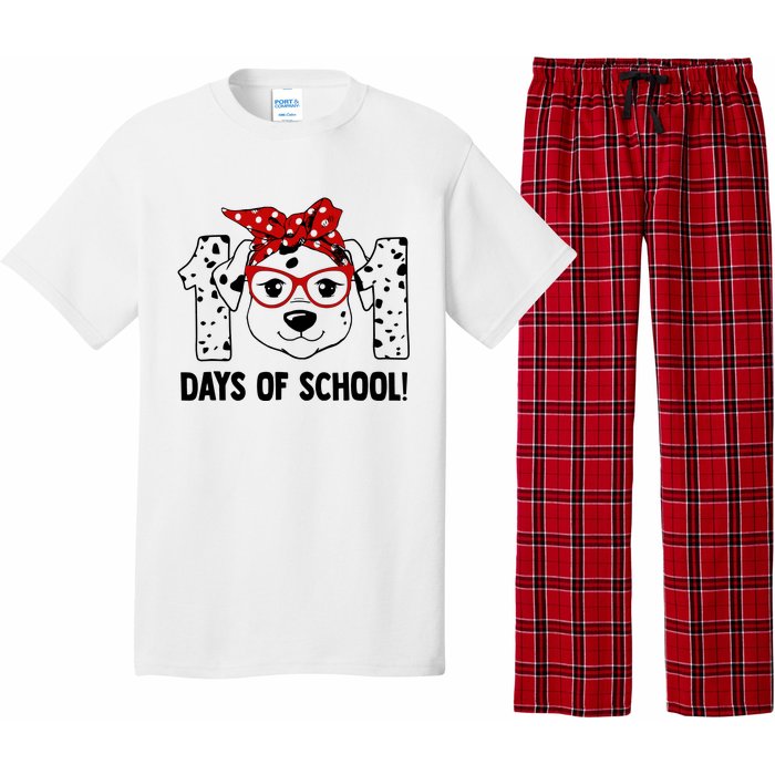 101 Days Of School Dalmatian Dog Teachers Gift Pajama Set