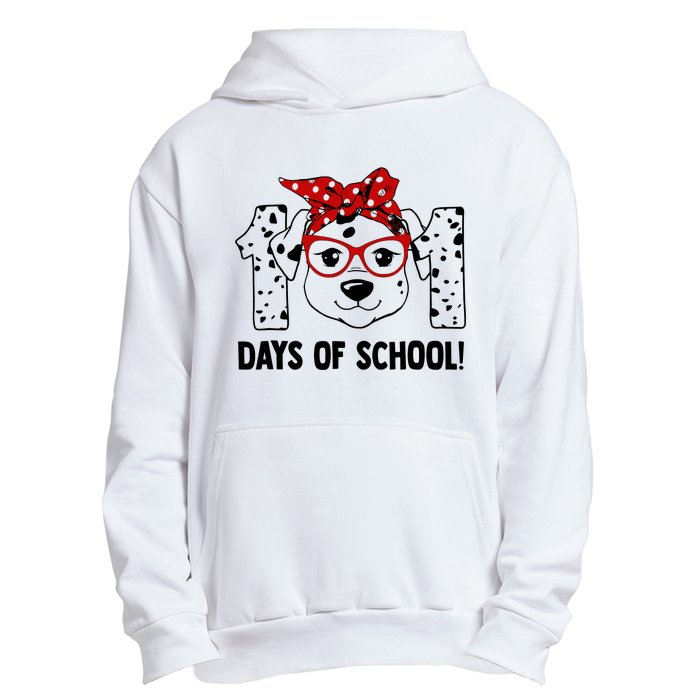 101 Days Of School Dalmatian Dog Teachers Gift Urban Pullover Hoodie